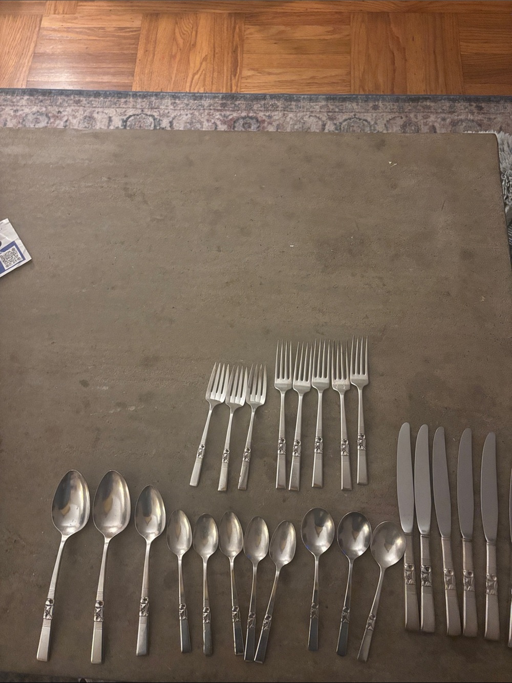 Oneida Community Vintage Morning Star Silverplate Flatware 25 Piece Set